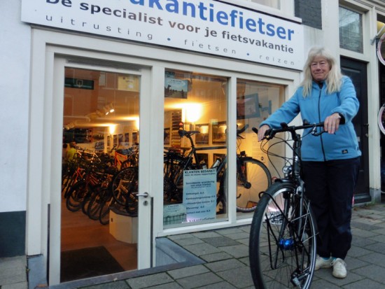 Nienke met haar Worldtraveller