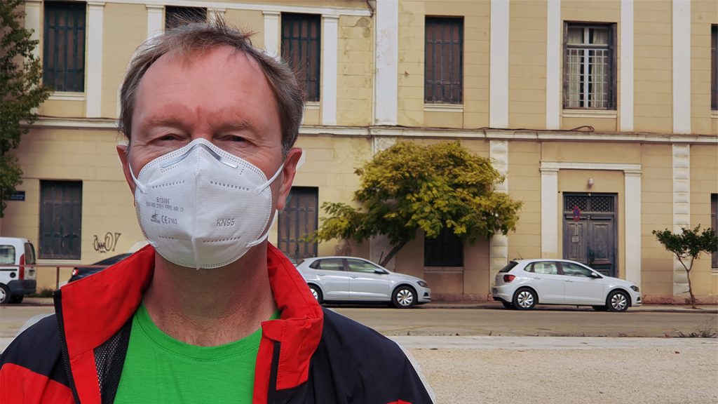 Eric Schuijt met mondkapje