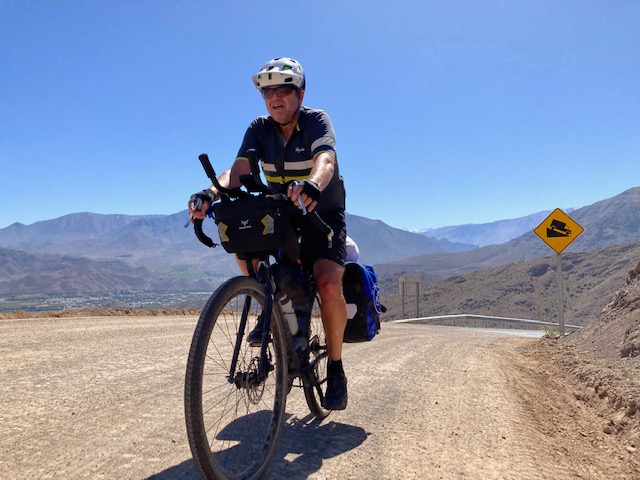 Michiel op vakantiefiets