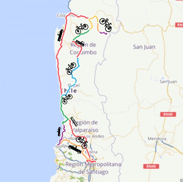fietsroute Chili